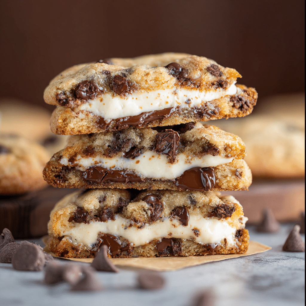 Cheesecake Stuffed Chocolate Chip Cookies