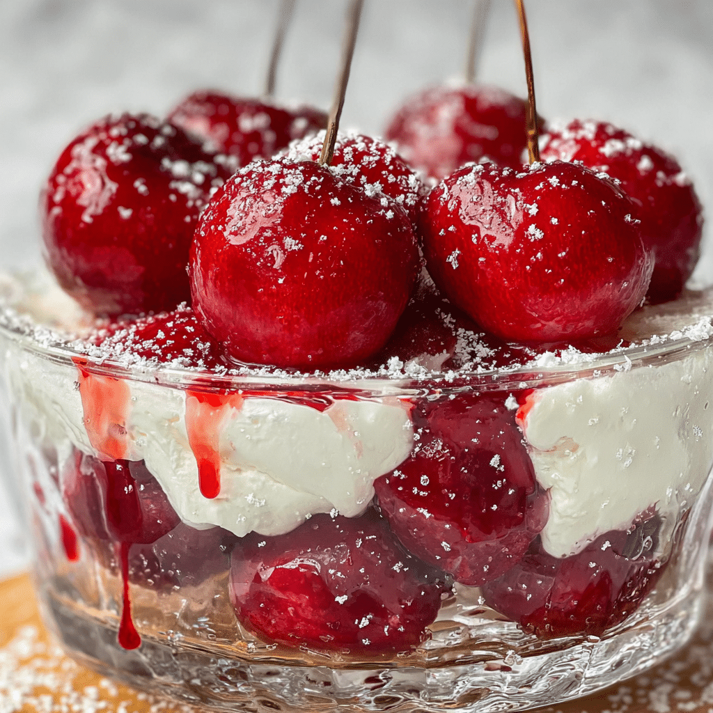 Cherries in the Snow Dessert