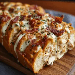 Chicken Bacon Ranch Bread