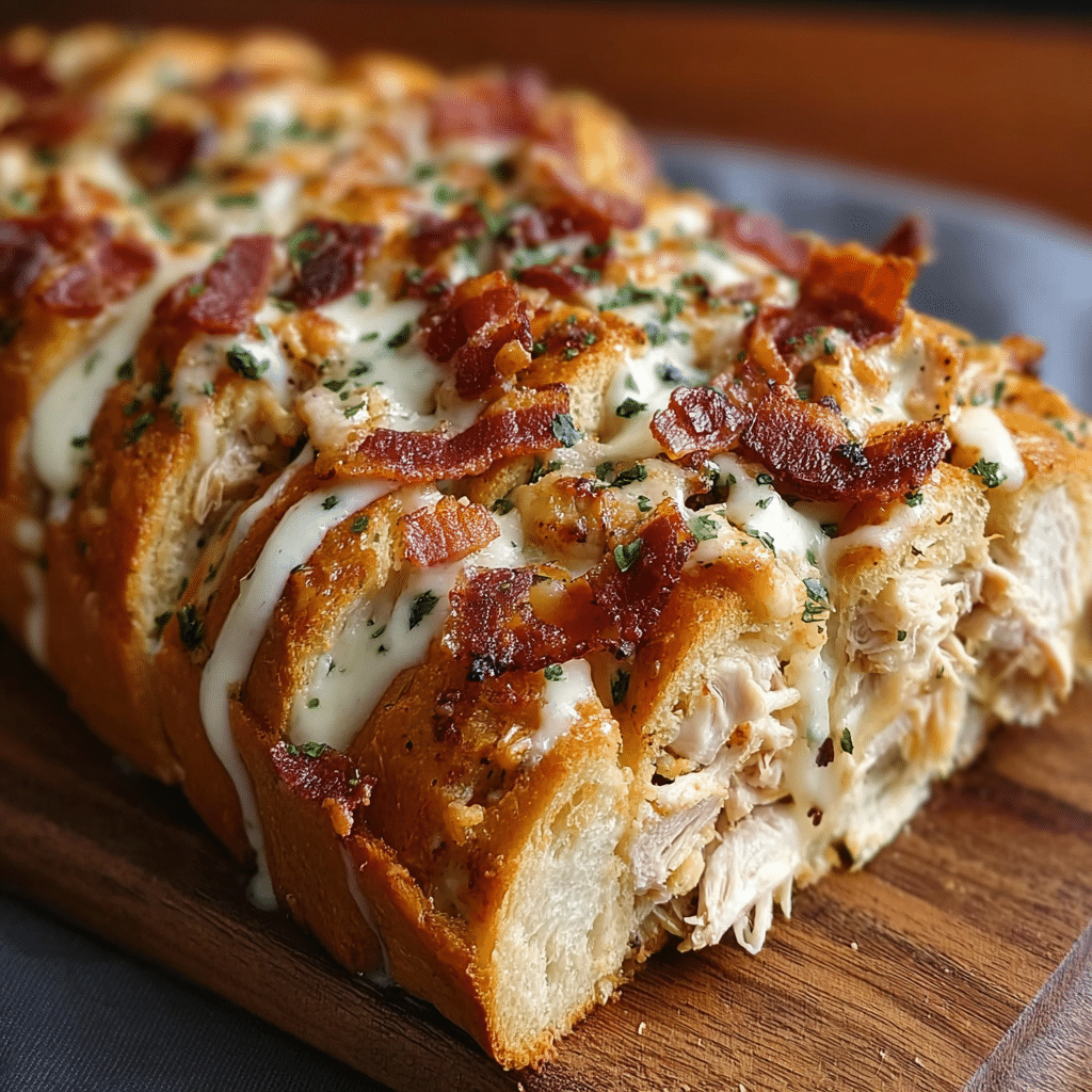 Chicken Bacon Ranch Bread