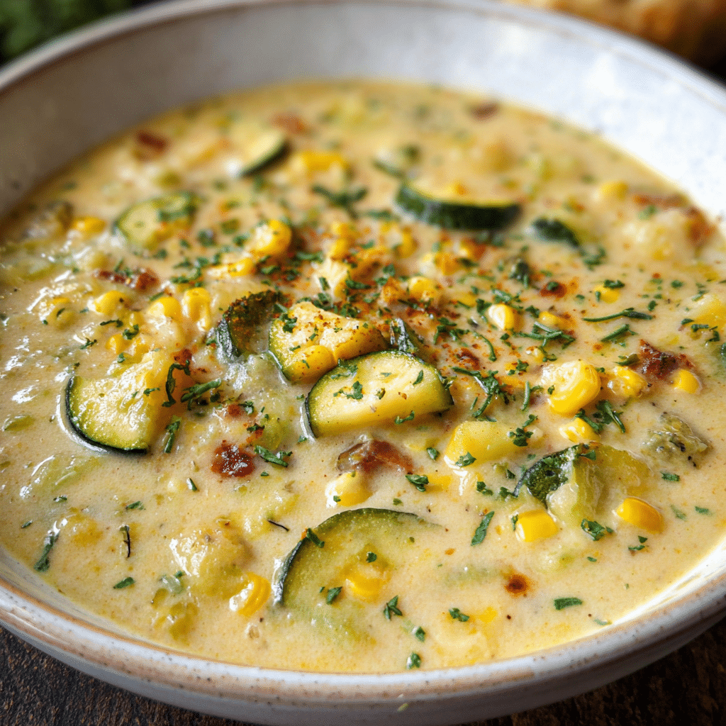 Corn and Zucchini Chowder