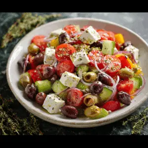 Greek Salad with Feta and Olives