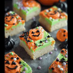 Halloween Sugar Cookie Bars