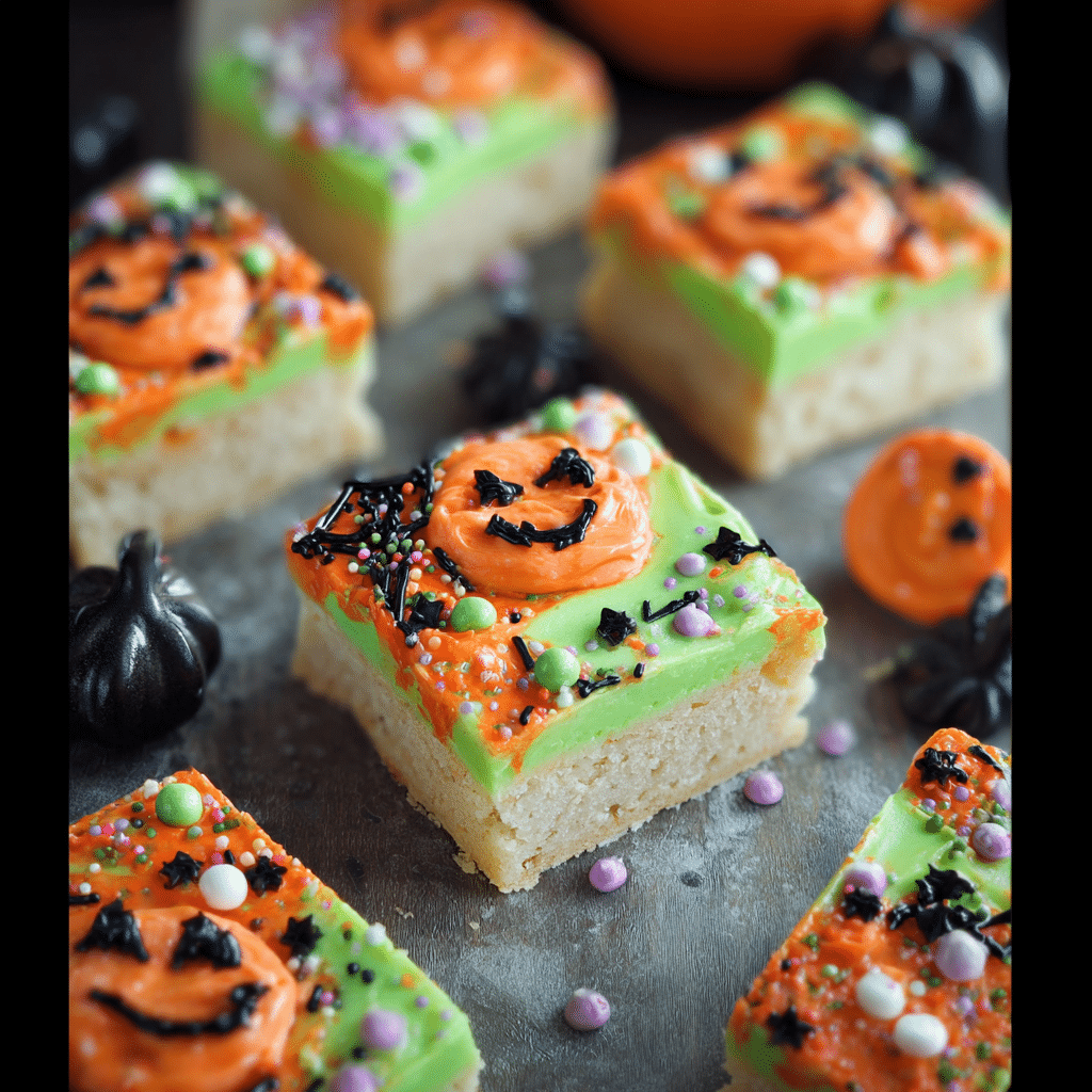 Halloween Sugar Cookie Bars