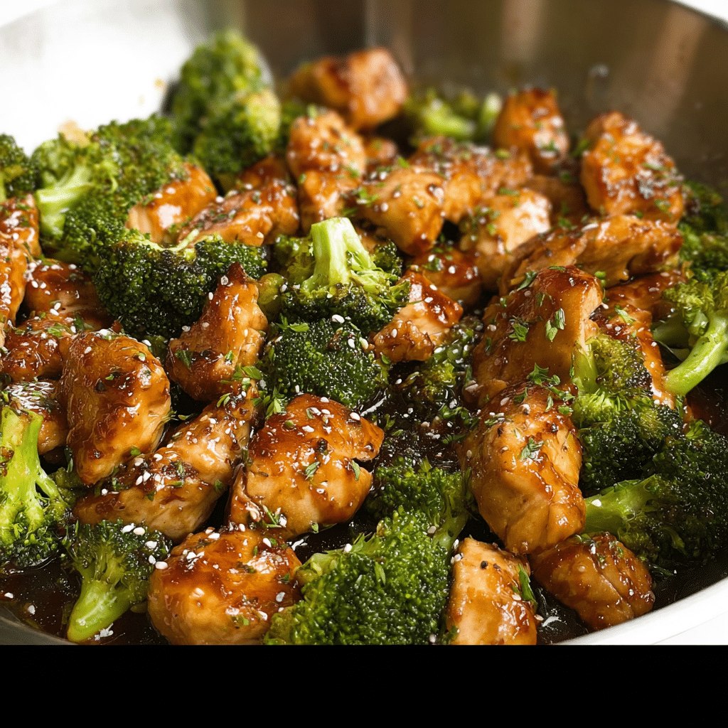 Honey Garlic Chicken and Broccoli
