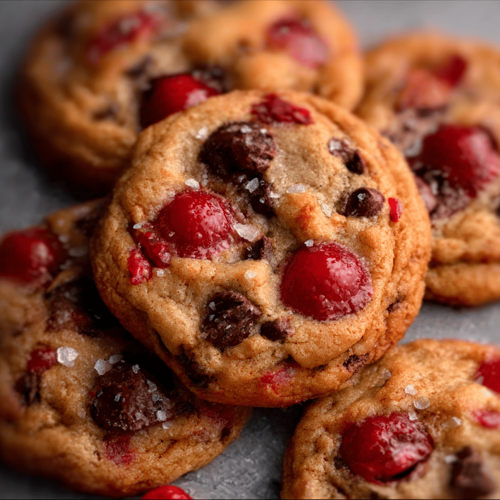 Maraschino Cherry Chocolate Chip Cookies
