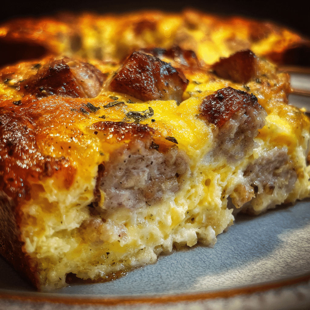 Overnight Sausage Breakfast Casserole