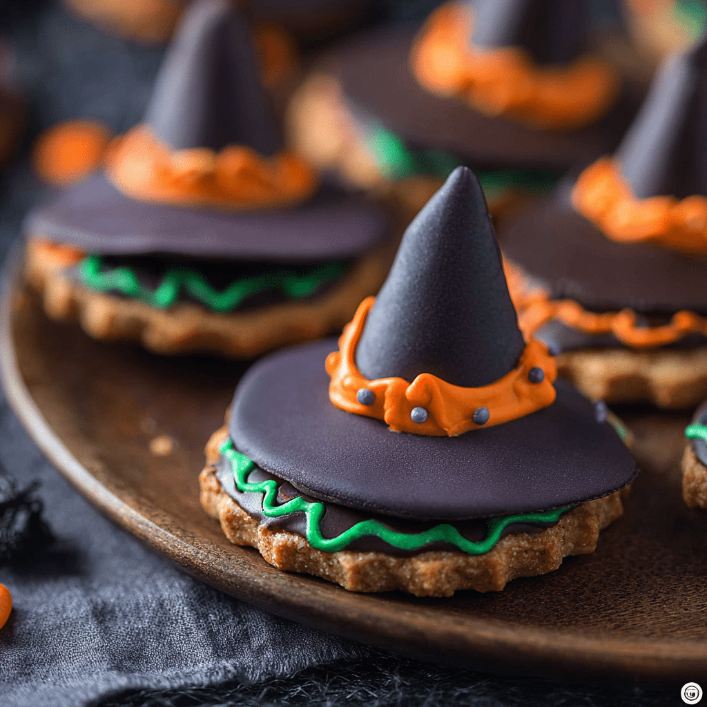 Witch Hat Halloween Cookies