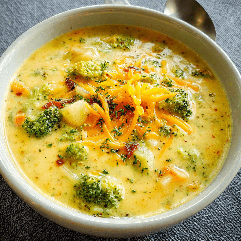 Broccoli Potato Cheese Soup