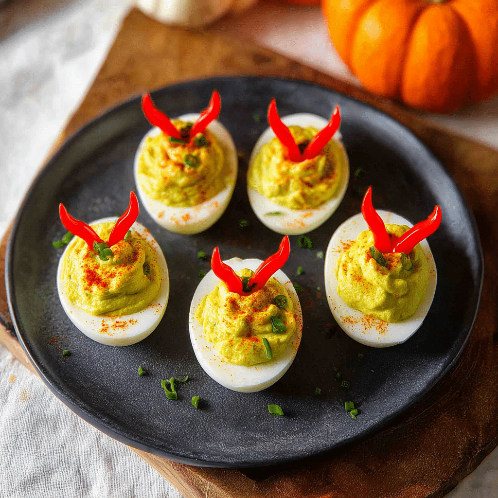 Halloween Deviled Eggs
