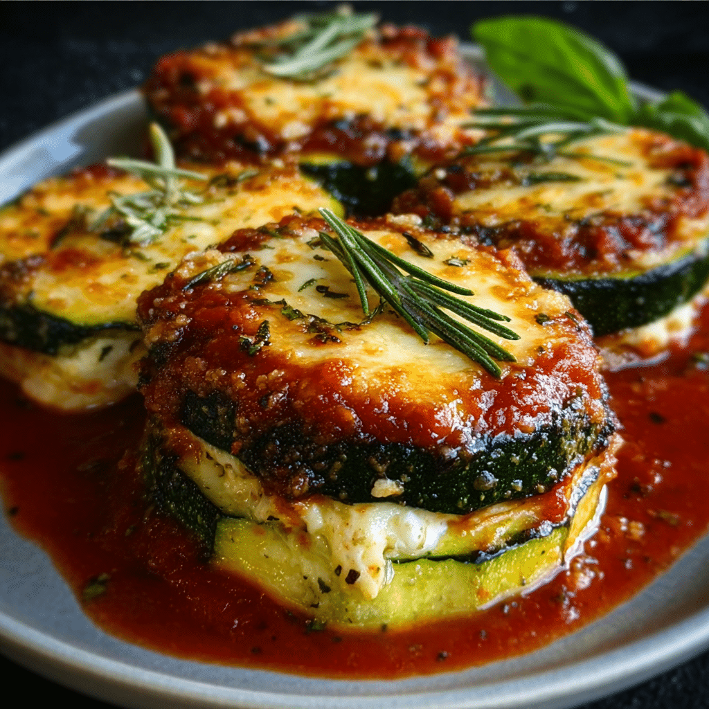 Zucchini Ricotta Melts with Marinara