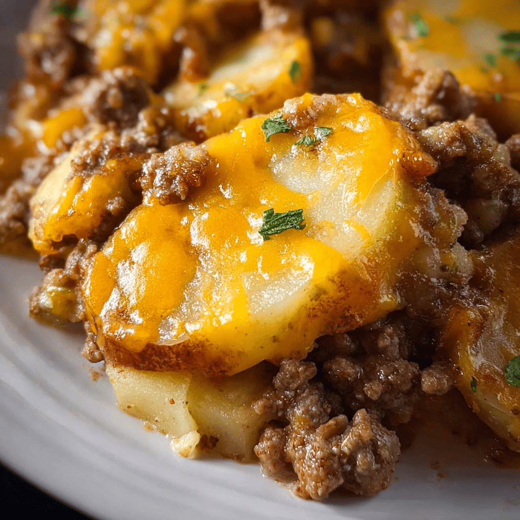 Crock Pot Hamburger Potato Casserole