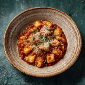 Homemade Ricotta Gnocchi with Marinara Sauce