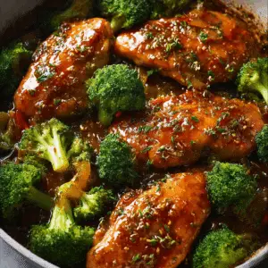 Honey Garlic Chicken with Broccoli