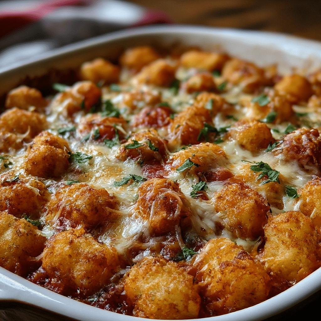 Tater Tot Pizza