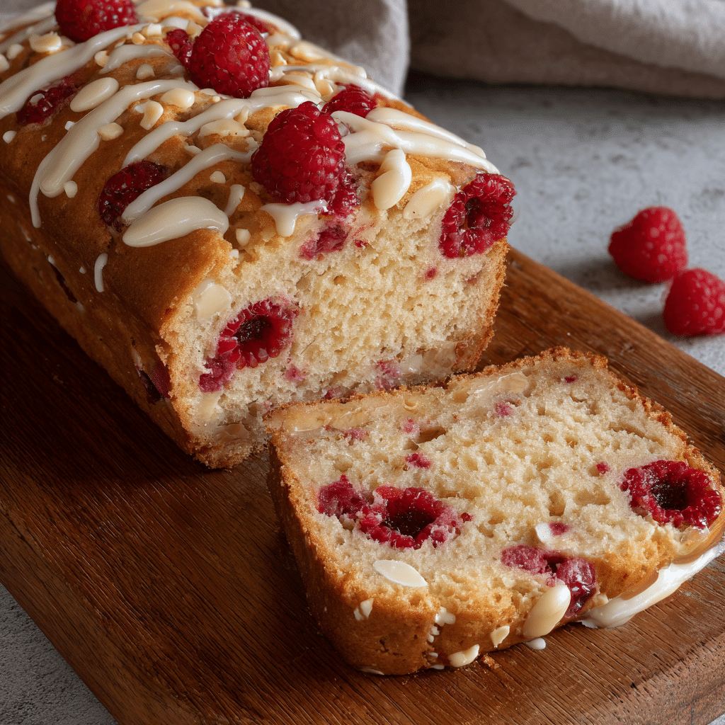 White Chocolate Raspberry Loaf - Eazy Dishes