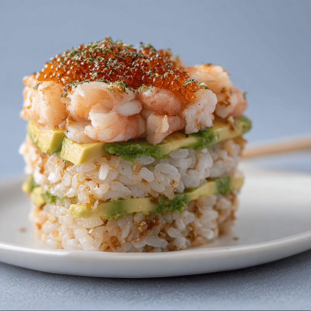 Shrimp Sushi Stack - Eazy Dishes