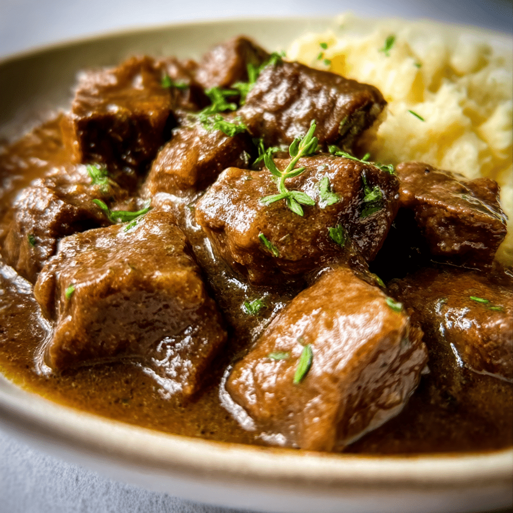 Slow Cooker Beef Tips and Gravy - Eazy Dishes